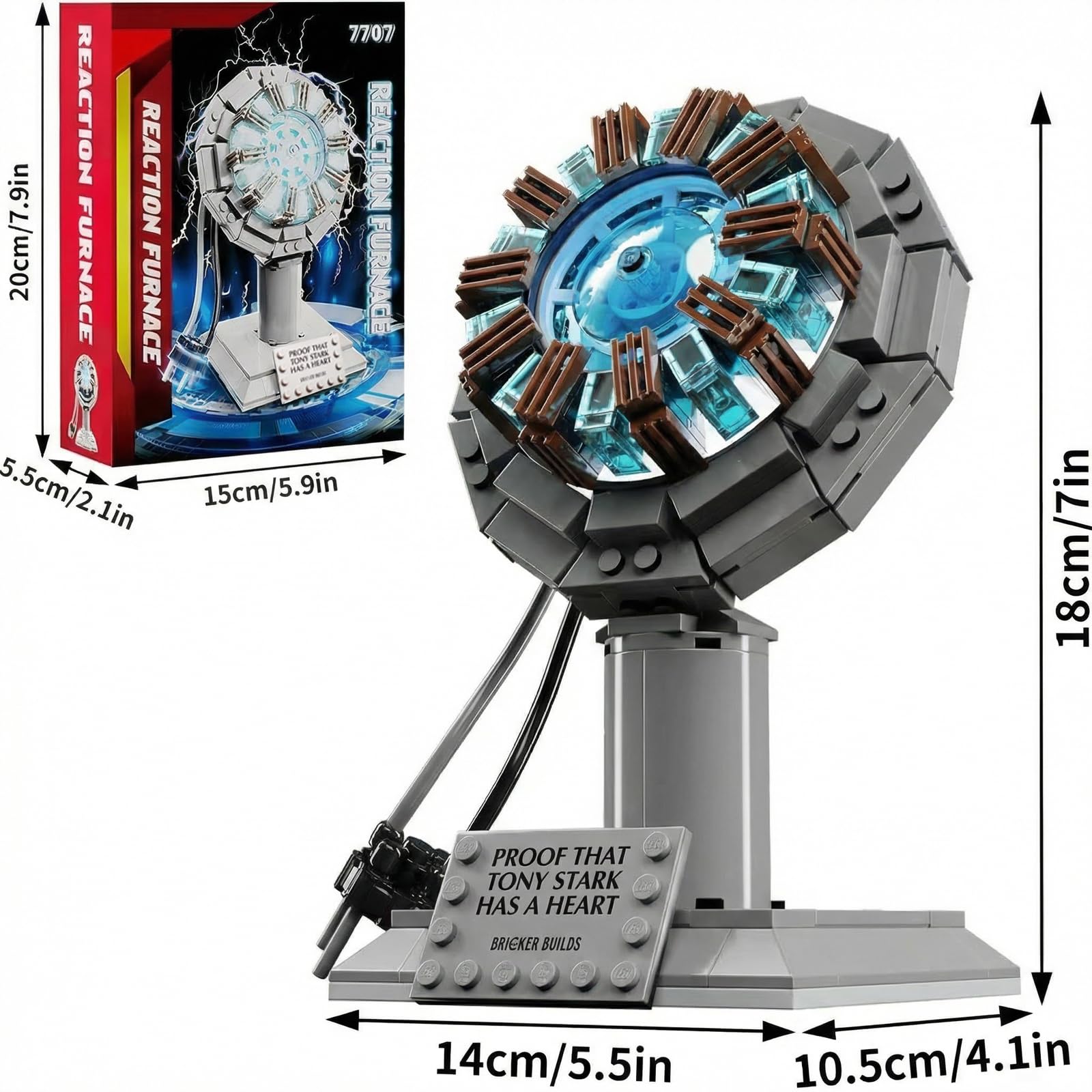 Amazon.com: APENGBAOL Arc Reactor Building Block Set, A Model Toy